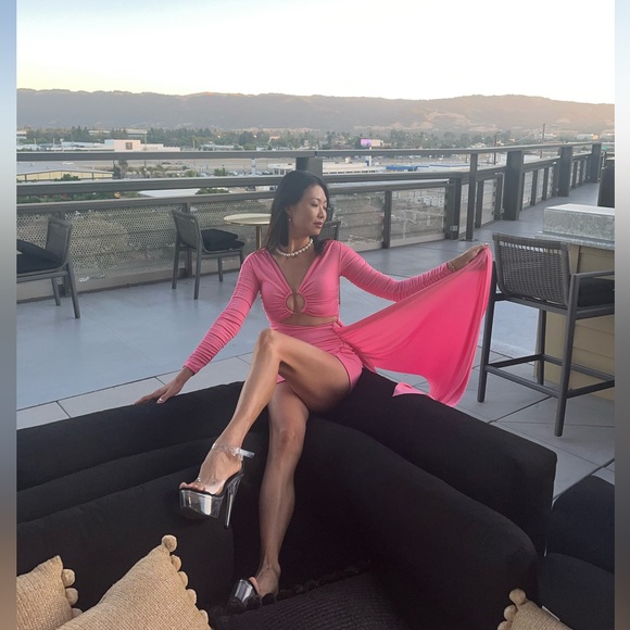 Michael Costello x REVOLVE Kurt Mini Dress in Pink - Picture 7 of 8